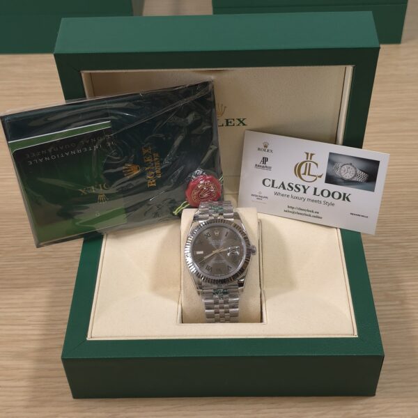 Rolex Datejust 41 Wimbledon Oystersteel Jubilee