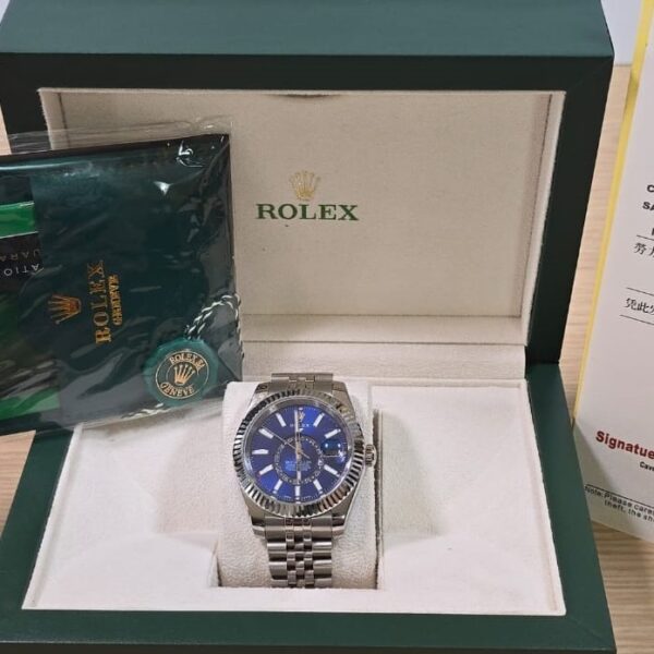 Rolex Sky-Dweller 326934 Blue Dial Jubilee Bracelet